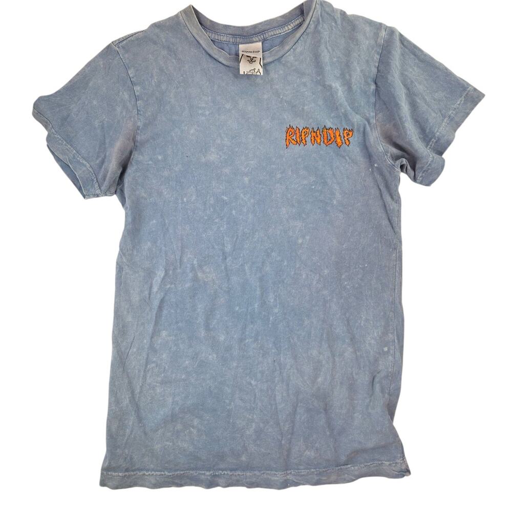 RipNDip | Light Blue Man on Fire T-shirt | Size Small